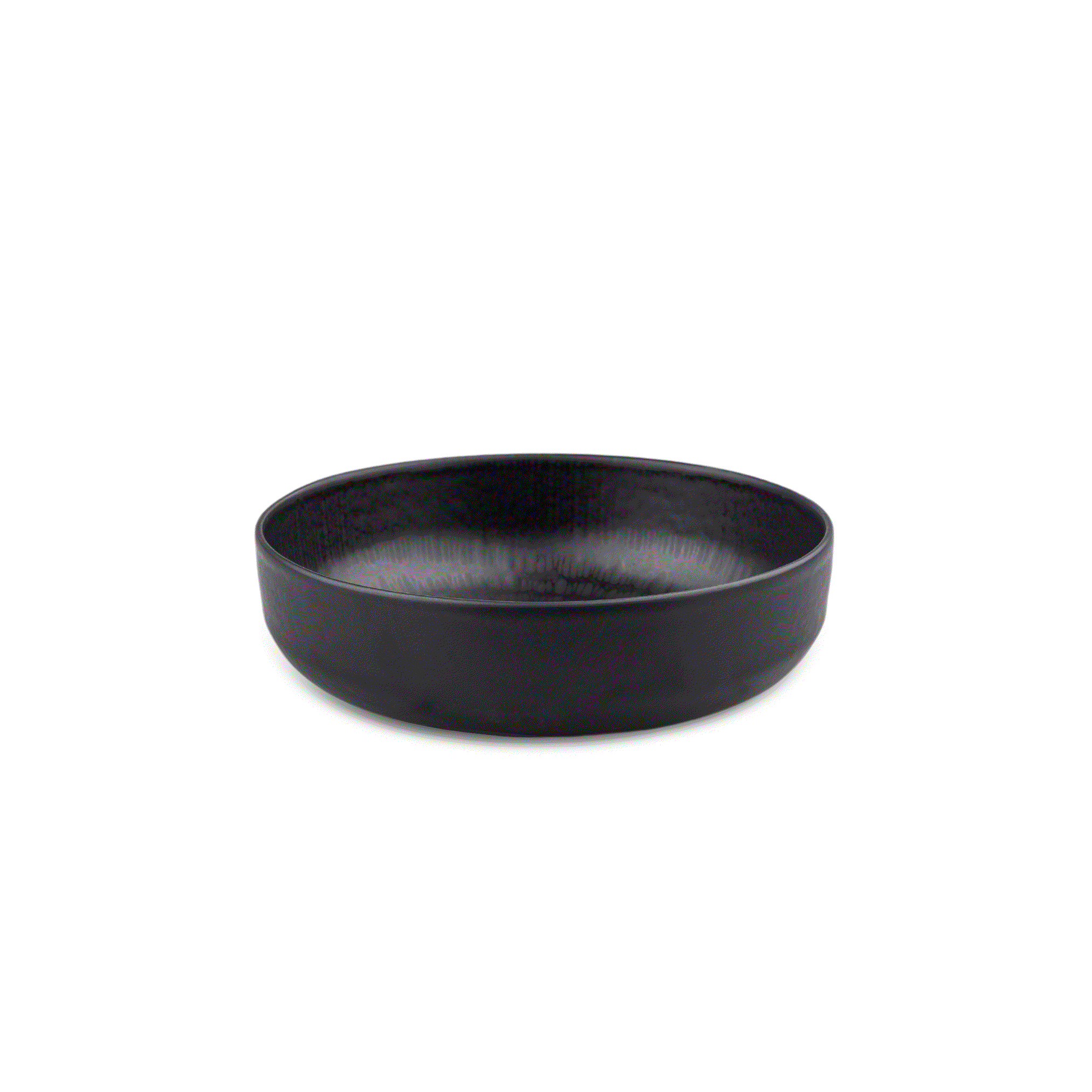 HOTTY Porzellan-Geschirr Schale in Schwarz, Ø 15 cm, edles Design, hochwertig und langlebig.