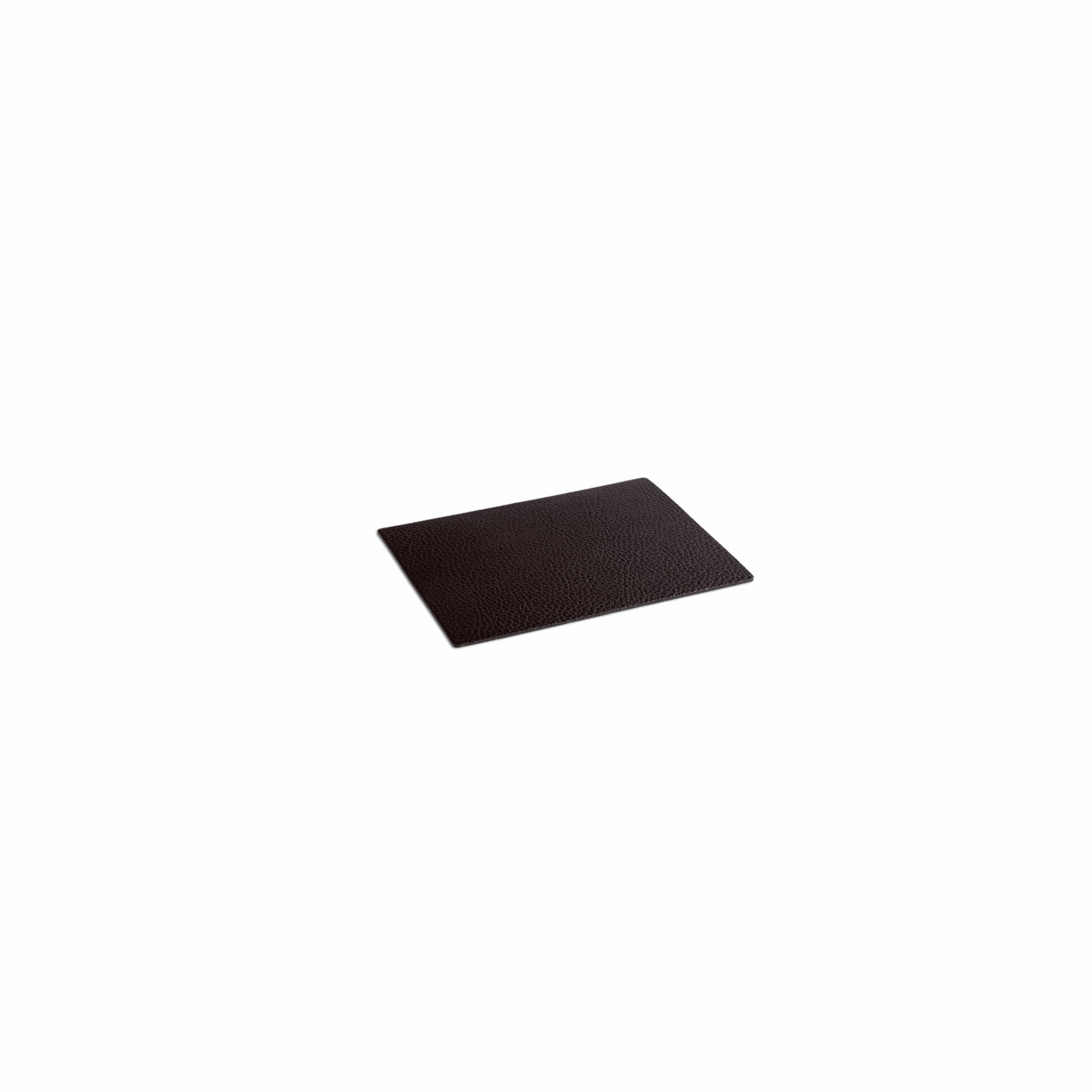 Coffee-braun Lederuntersetzer, robust und abwischbar, 13x10 cm, im 6er-Set.