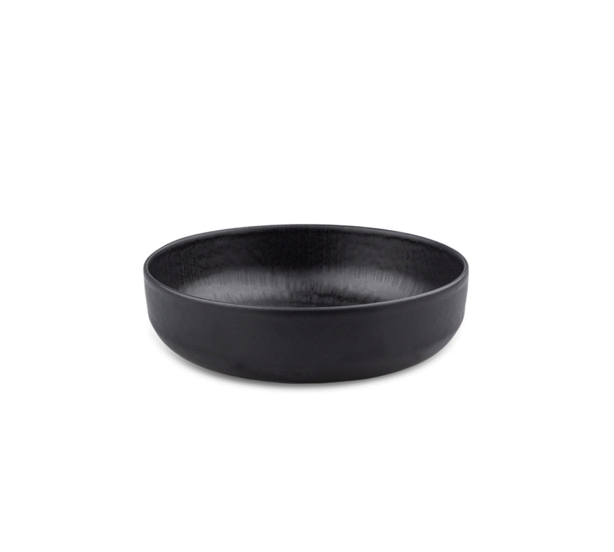 HOTTY Porzellan-Geschirr Schale in Schwarz, Ø 15 cm, edles Design, hochwertig und langlebig.
