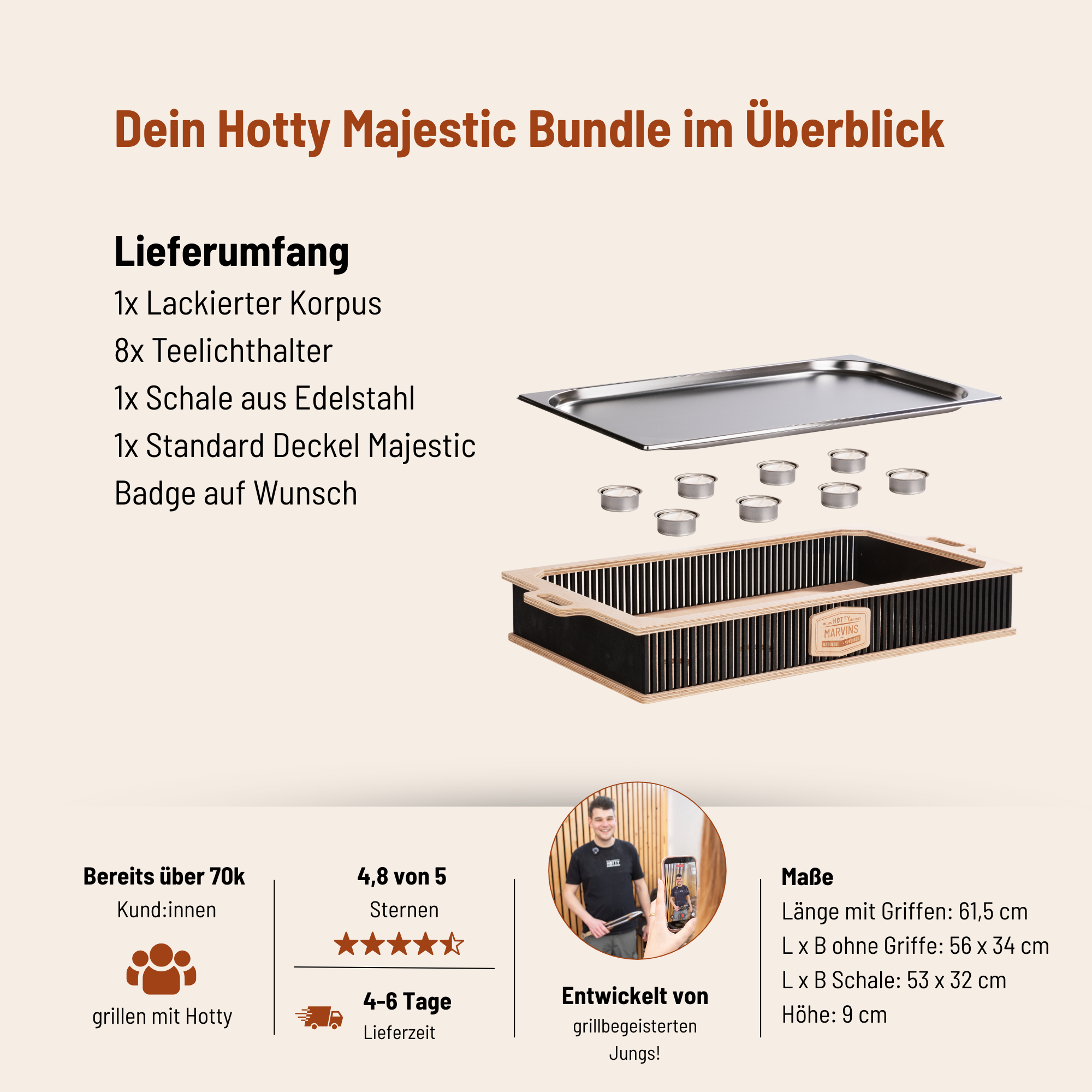 Hotty Legacy Majestic mit Deckel