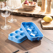 Silikon-Eiswürfelformen für runde und Kristalleiswürfel, passend zu HOTTY Icebuckets, ideal für BBQ-Bar-Feeling.