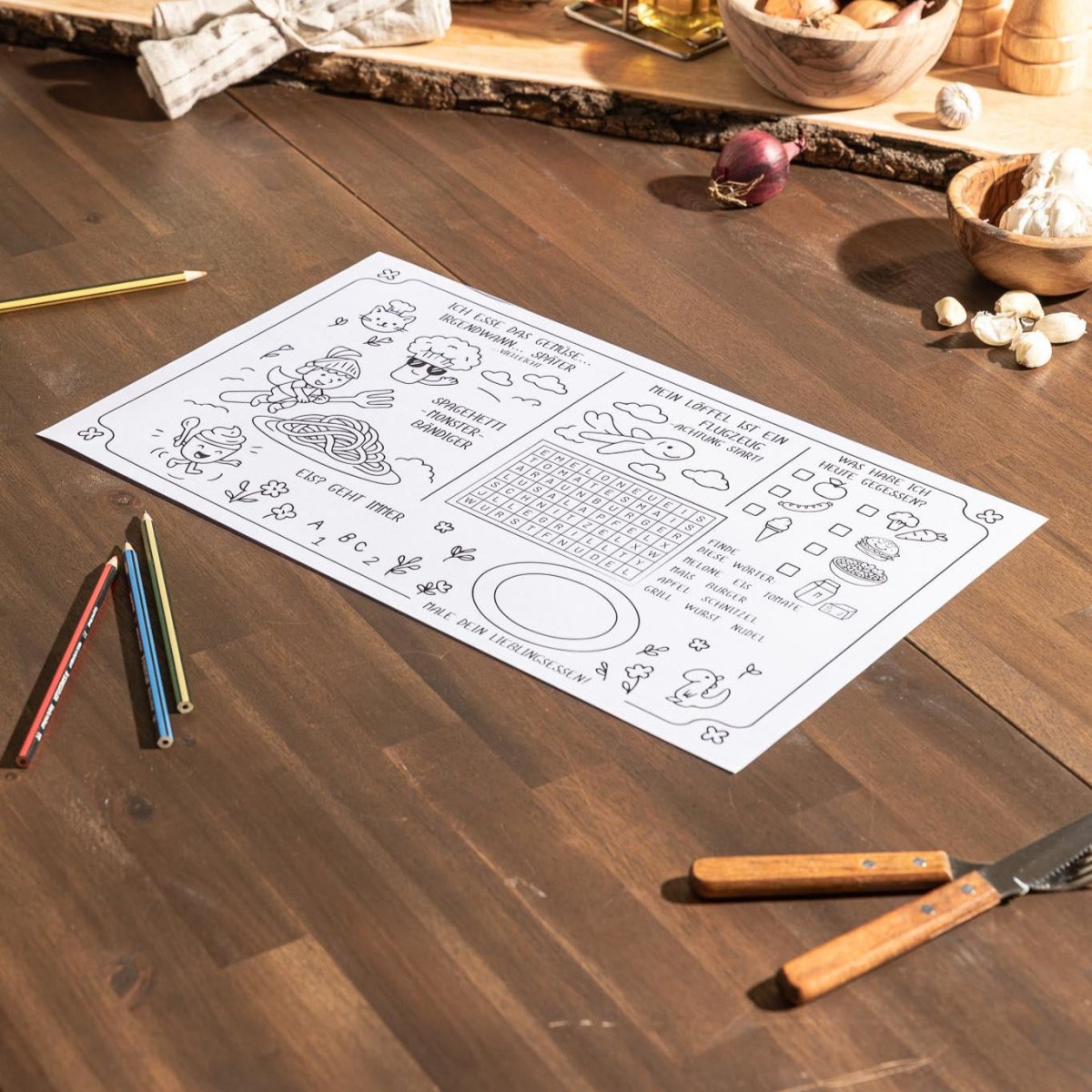 Ausmal - Tischsets - Hotty