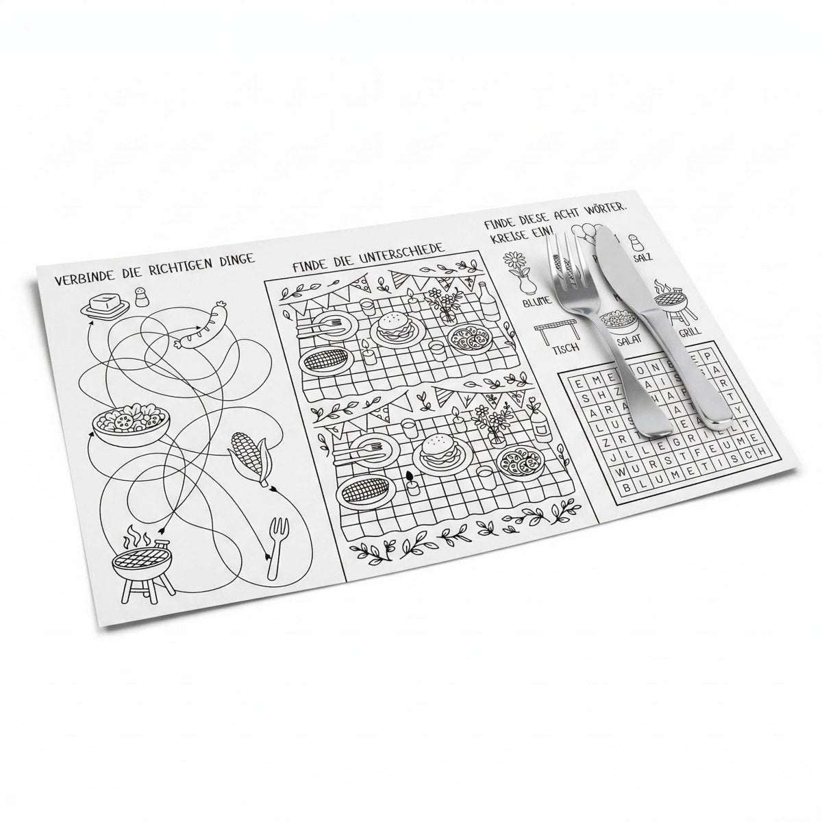 Ausmal - Tischsets - Hotty