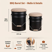BBQ Barrel Set - Hotty