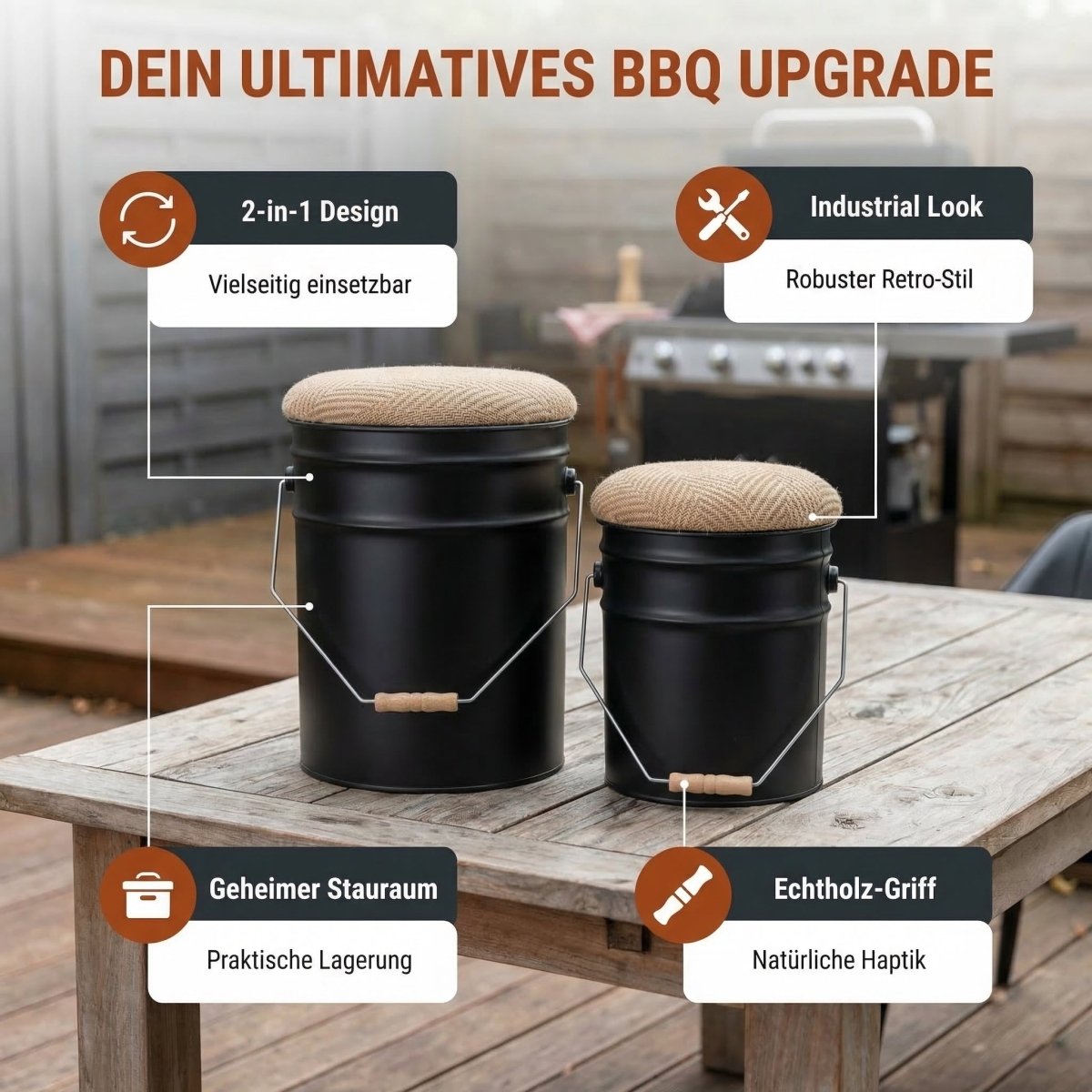 BBQ Barrel Set - Hotty