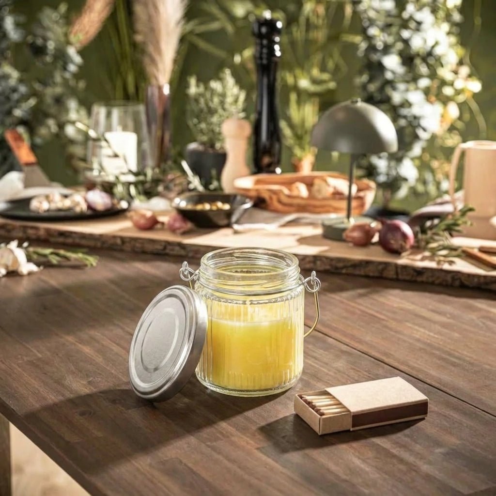 Citronella Glaskerze - Hotty