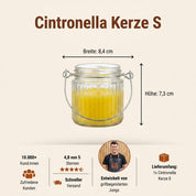 Citronella Glaskerze - Hotty