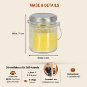 Citronella Glaskerze - Hotty