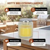 Citronella Glaskerze - Hotty