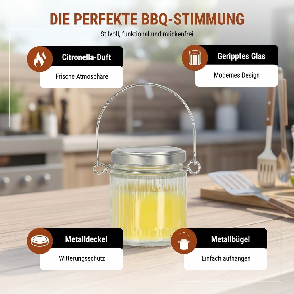 Citronella Glaskerze - Hotty