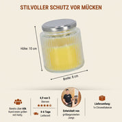 Citronella Glaskerze - Hotty