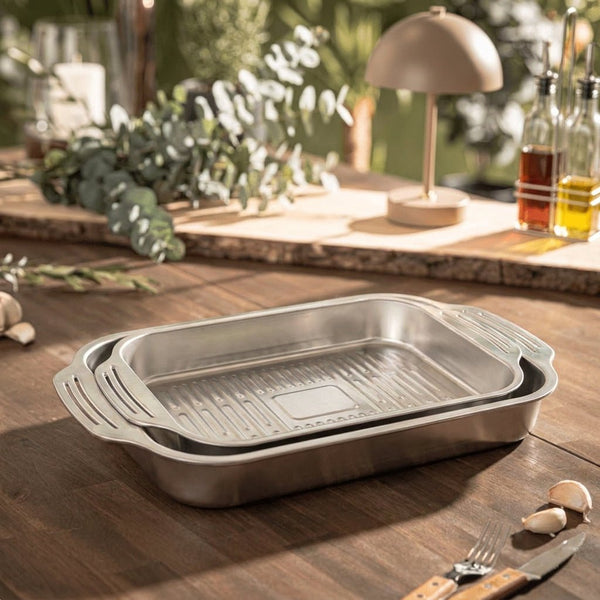 Edelstahl BBQ Board Set