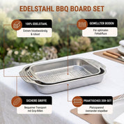 Edelstahl BBQ Board Set - Hotty