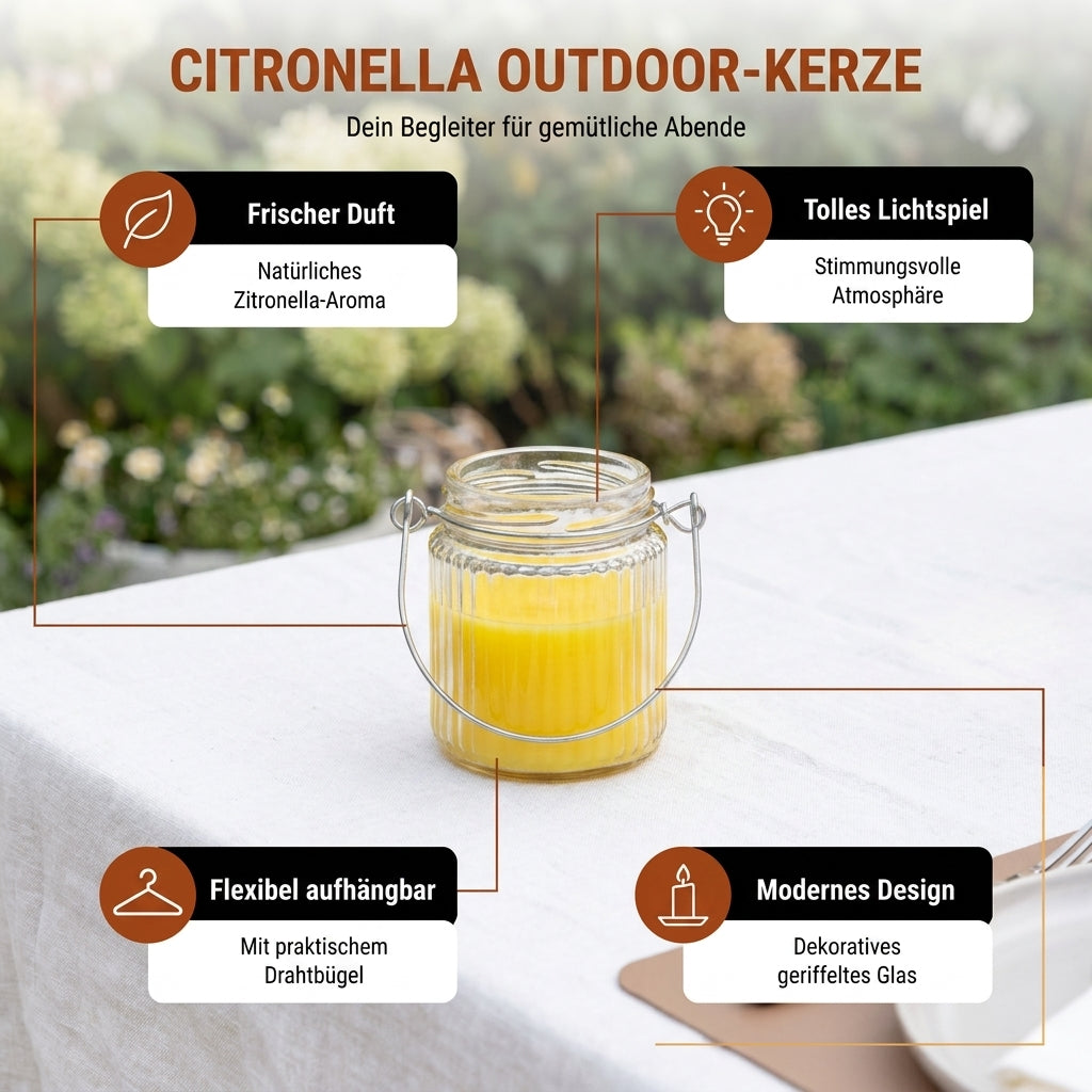 Citronella Glaskerze