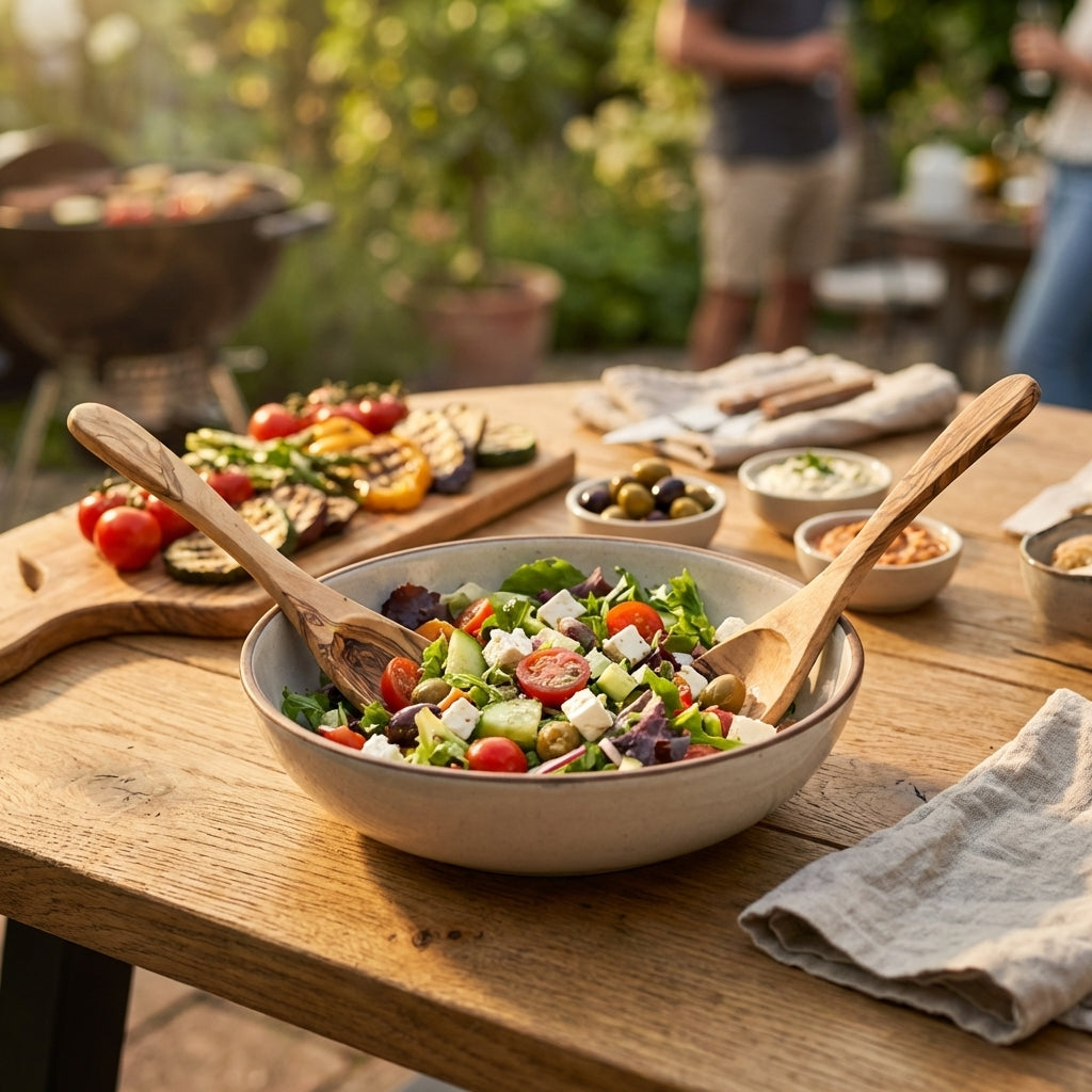 Salatbesteck Olive