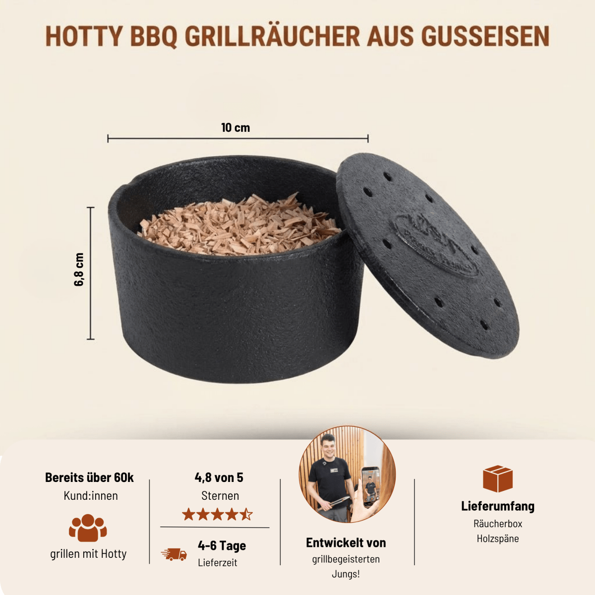 Grillräucher Set - Hotty