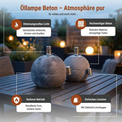 Öllampe Beton - Hotty