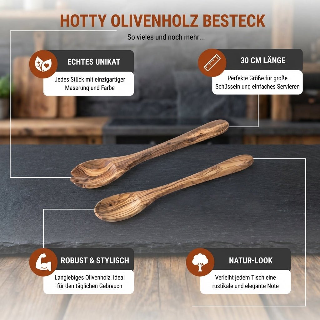 Salatbesteck Olive - Hotty