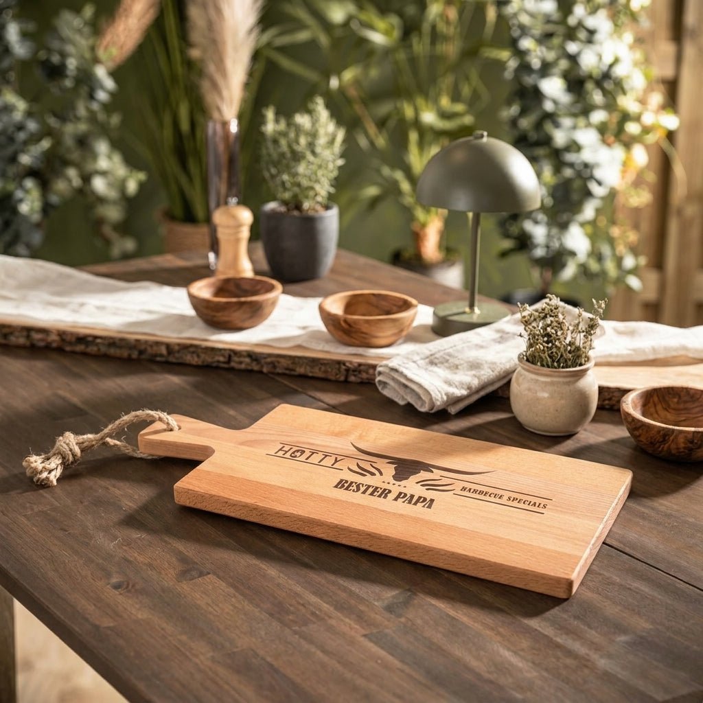 Servier Board mit Griff - mit Gravur - Hotty