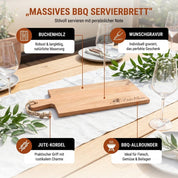 Servier Board mit Griff - mit Gravur - Hotty