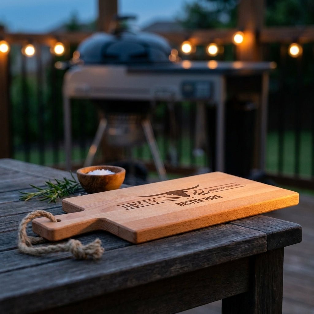 Servier Board mit Griff - mit Gravur - Hotty