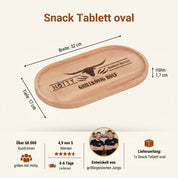 Snack Board Oval - mit Gravur - Hotty