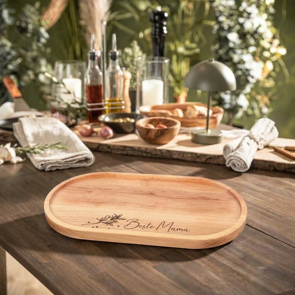 Snack Board Oval - mit Gravur - Hotty
