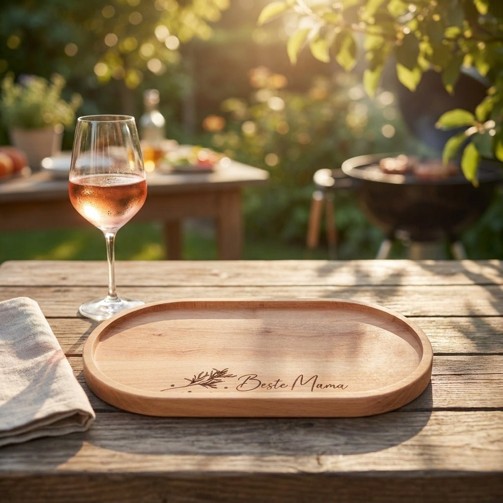 Snack Board Oval - mit Gravur - Hotty