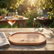 Snack Board Oval - mit Gravur - Hotty