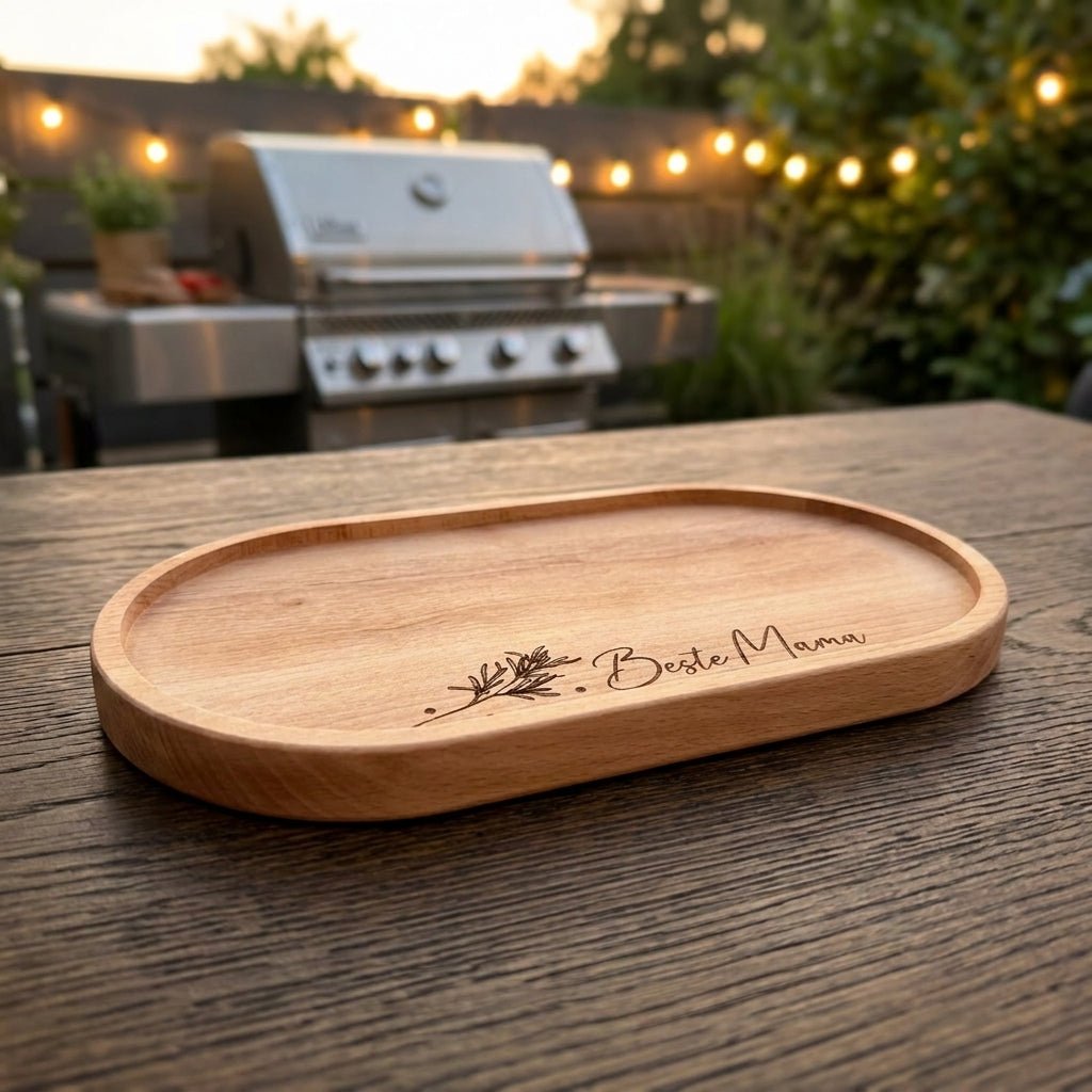 Snack Board Oval - mit Gravur - Hotty