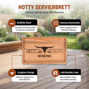 Snack Board Square - mit Gravur - Hotty