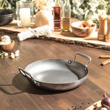 Steel serving pan