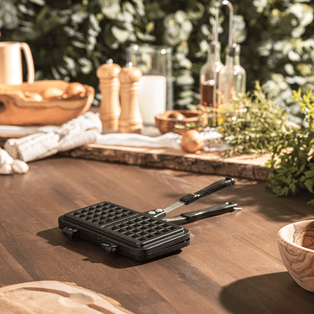 Waffeleisen auf dem Grill - Hotty