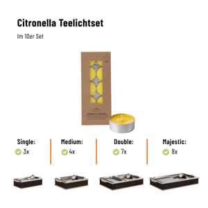 Citronella Teelicht Set a 10 Stk.