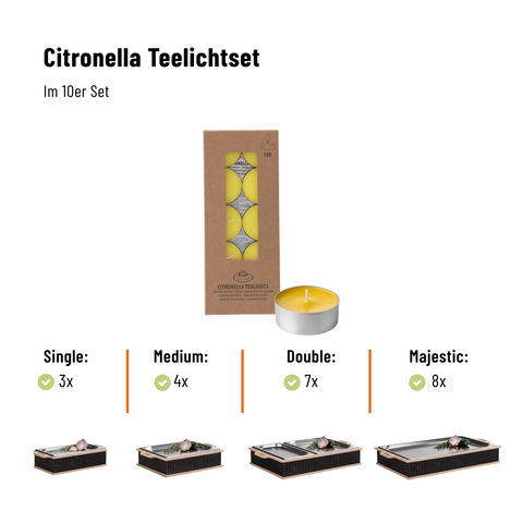 Citronella Teelicht Set a 10 Stk.