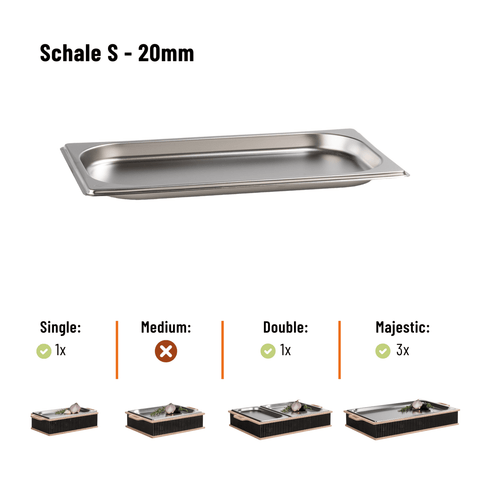 Schale S - 20mm tief (kleine Schale Hotty)